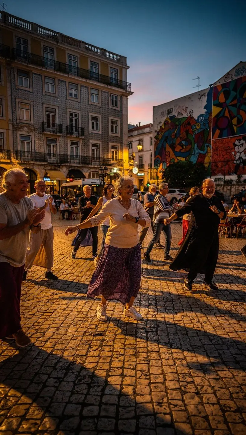 Dance curriculum for older adults in group sessions.